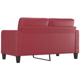  Dvosjed od tkanine crvena boja vina 140 cm umjetne kože | shoptok.hr
