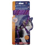 Nobby oprsnica + povodec za muce kitty, vijolična | Shoptok.si