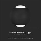  LED spoljašnje zidno svetlo LED/2W/230V 3000K IP54 crna | Eponuda.com
