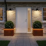  Vrtna posuda za sadnju s LED svjetlom 2 kom. Rđa - Otporni čelik 40 x 60 x 40 cm 2 | shoptok.hr