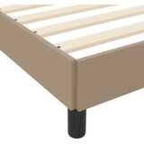 vidaXL Postelja z vzmetnico Kapučino 120 x 200 cm Umetna koža | Shoptok.si