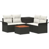  Set sofe 6 pcs 4-Broj sjedala Crna i krem-bijela | shoptok.hr