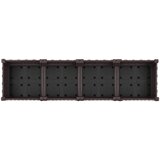  Vrtni saksija s kotačima Smeđa 160 x 40 x 29 cm PP | Eponuda.com