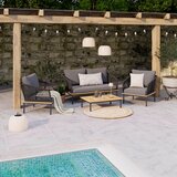 Ambia Garden vrtni set jeklo antracit, barve akacije | Shoptok.si