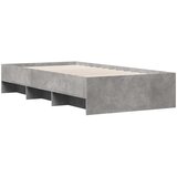 vidaXL Okvir kreveta boja betona 90x200 cm od konstruiranog drva | shoptok.hr