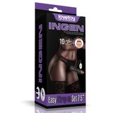 Easy Strapon crni set sa vibracijom od TPE-a — 19 cm — LVTOY00761 Cene