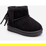 Boto Children's Furry Fringed Snow Boots Black Mikyla | Shoptok.si