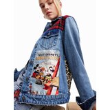 Desigual Prehodna jakna bež / moder denim / rdeča / bela | Shoptok.si