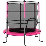 vidaXL Trampolin z varnostno mrežo okrogel 140x160 cm roza, (20989598) Cene