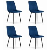 Lava stolica - tamnoplavi baršun x 4 | shoptok.hr