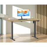 MID.YOU Pisalna Miza E-lona, Barva Hrasta, Črna, 140x80cm | Shoptok.si