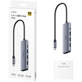 Cudy UH405, 5-In-1 HDMI 4K USB-C Hub 30/60/120 Hz, 5Gps, 100W Cene
