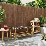  Vrtna klupa 110 x 38 x 40 cm Bambus Prirodna Pravokutni | shoptok.hr