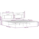  Okvir kreveta bez madraca 183x213 cm od konstruiranog drva | shoptok.hr