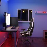 MID.YOU Gaming Stol Gamebreaker Sx 04, Črna, Bela | Shoptok.si