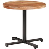 Bistro stol okrugli Ø 80 x 75 cm od masivnog bagremovog drva | shoptok.hr