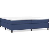  Krevet s oprugama i madracem plavi 200 x 200 cm od tkanine | shoptok.hr