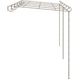  Vrtna pergola antikna smeđa 6 x 3 x 2,5 m željezna | shoptok.hr