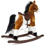  Konjić za ljuljanje sa zvučnim efektima svijetlosmeđi 74cm | shoptok.hr