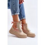 Boto Women's High Suede Sneakers Beige Eleamia | Shoptok.si