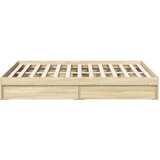  Okvir za krevet s ladicama boja hrasta 140x190 cm drveni | shoptok.hr