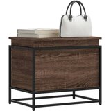 vidaXL Škatla s pokrovom rjavi hrast 60x40x51,5 cm inženirski les | Shoptok.si