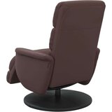  Naslanjač z naslonom za noge, rjavo umetno usnje | Shoptok.si