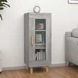 vidaXL Komoda siva sonoma 34,5x34x90 cm konstruiran les Cene