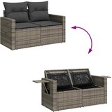 8-dijelni set vrtnih sofa od poliratana s jastucima sivi bagrem | shoptok.hr