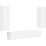  Set TV komoda Zidne 4 pcs Visoki sjaj bijela Konstruirano drvo | shoptok.hr