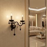 Toolight Zidni svijećnjak EBT018-2W Black | shoptok.hr