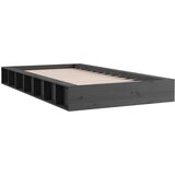  Okvir za krevet sivi 75x190 cm jednokrevetni masivno drvo | shoptok.hr