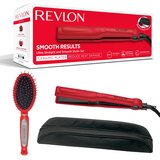 Revlon Presa za kosu + torbica + četka RVST2176GPE, Crvena | Eponuda.com