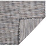  Zunanja preproga ploščato tkanje 160x230 cm rjava in modra, (20668978) | Shoptok.si