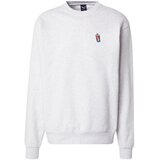 Iriedaily Majica 'Minican' svetlo siva / lila / temno rdeča / črna | Shoptok.si