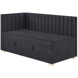 Ghado Tamnoplavi kutni dječji krevet s prostorom za odlaganje s madracem 90x200 cm Snugi - | shoptok.hr