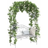  Vrtna klupa Antič White 121 x 48 x 200 cm Čelik | shoptok.hr