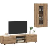  Set TV komoda s ladicama Umjetnički hrast Konstruirano drvo | shoptok.hr