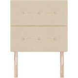  Naslon za glavu s gumbastim nabranjem krem 90 cm tekstil | shoptok.hr