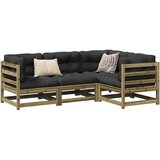 vidaXL 4-dijelni set vrtnih sofa s jastucima od impregnirane borovine Cijene