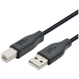 kabl usb a usb b m m 5m crni