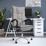  Uredski naslonjač od tkanine smeđesivi | Eponuda.com