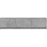 TV omarica z LED Betonsko siva 165 x 34 x 40 cm Konstruiran les, (5000202743) | Shoptok.si