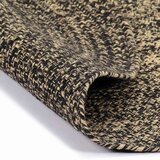  Ručno rađeni tepih od jute crne i prirodne boje 90 cm | shoptok.hr
