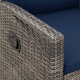  Vrtna klupa s jastukom 105 x 60 x 112 cm čelik | Eponuda.com