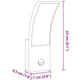  Vanjske LED zidne svjetiljke sa senzorima 2 kom crne aluminij | shoptok.hr