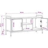  TV ormar 99 x 33 x 50 cm Hrast artisan Konstruirano drvo | shoptok.hr