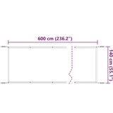  Okomita tenda smeđe-siva 140 x 600 cm od tkanine Oxford | shoptok.hr