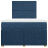  Krevet s oprugama i madracem plavi 120 x 200 cm od tkanine | shoptok.hr