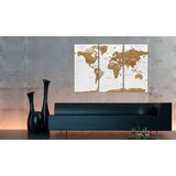  Slika - World Map: White Poetry 90x60 | shoptok.hr